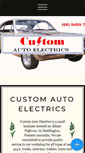 Mobile Screenshot of customautoelectrics.com.au